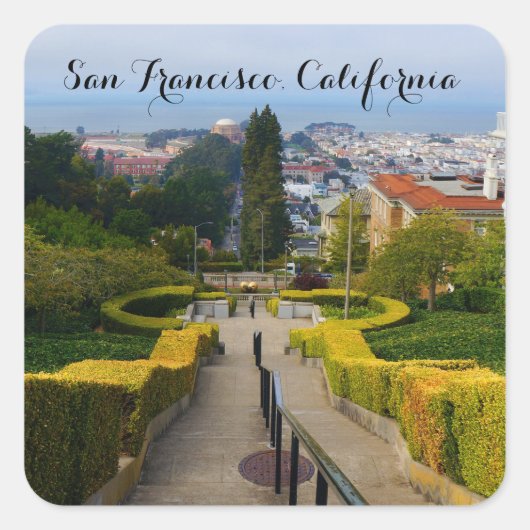 San Francisco Lyon Street Steps #2 Stickers (Vorderseite)