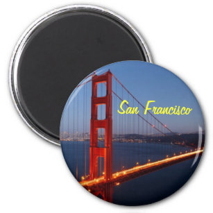 Sf Kalifornien der Golden Staat Stahl Kühlschrank Magnet 