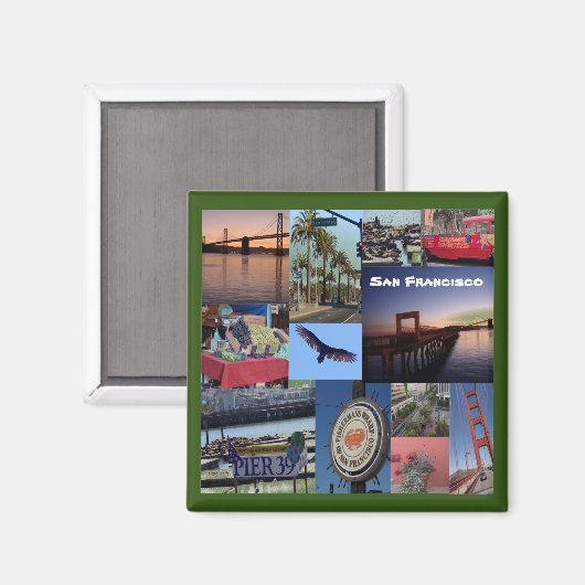 San Francisco Magnet (Vorderseite/Rückseite)