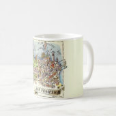 San Francisco Map-Tasse Kaffeetasse (VorderseiteRechts)