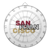 San Francisco Metal Cage Dartboard Dartscheibe (vorne)