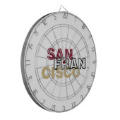 San Francisco Metal Cage Dartboard Dartscheibe (Vorderseite Links)