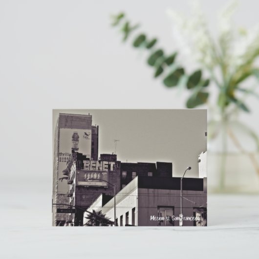 san francisco, mission st postkarte (Stehend Vorderseite)