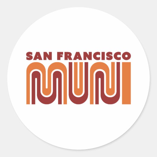 San Francisco Muni round sticker (Vorderseite)
