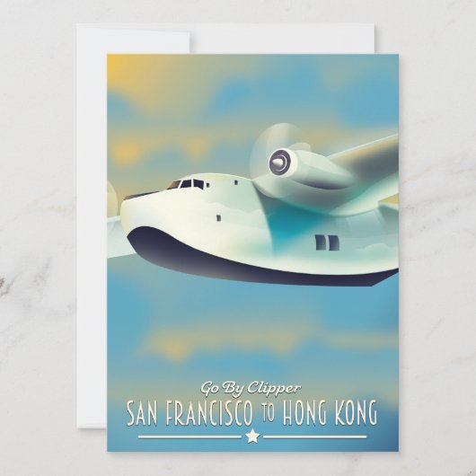 San Francisco nach Hong Kong per Clipper (Vorderseite)