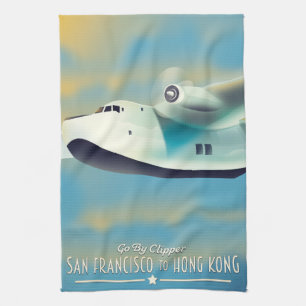 San Francisco nach Hong Kong per Clipper Geschirrtuch