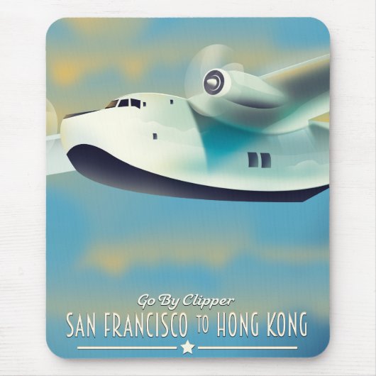 San Francisco nach Hong Kong per Clipper Mousepad (Vorne)