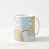 San Francisco Nautical Map Tasse (VorderseiteRechts)