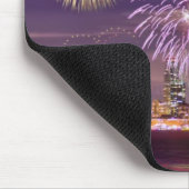 San Francisco neues Jahr-Feuerwerke Mousepad (Ecke)