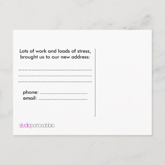 San Francisco New Address Ankündigung (Rückseite)