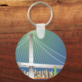 San Francisco New Oakland Bay Bridge City Schlüsselanhänger (Vorderseite)