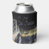 San Francisco Night Sky Line Golden Gate Bridge Dosenkühler (Kanne Rückseite)