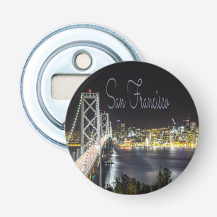 San Francisco Night Sky Line Golden Gate Bridge Flaschenöffner