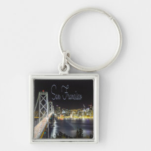 San Francisco Night Sky Line Golden Gate Bridge Schlüsselanhänger