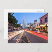 San Francisco North Beach Motion Blur Traffic Postkarte (Vorne/Hinten)