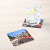 San Francisco North Beach Motion Blur Traffic Rechteckiger Pappuntersetzer (Vor Ort)