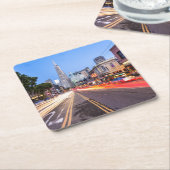 San Francisco North Beach Motion Blur Traffic Rechteckiger Pappuntersetzer (angewinkelt)