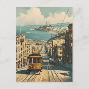 San Francisco: Nostalgie an der Küste Vintag Postk Postkarte