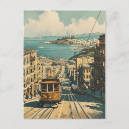 San Francisco: Nostalgie an der Küste Vintag Postk Postkarte