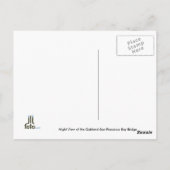 San Francisco - Oakland Bay Bridge Postkarte (Rückseite)