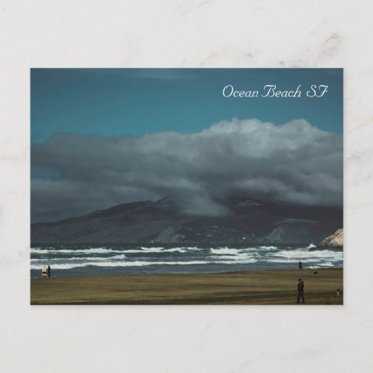 San Francisco Ocean Beach Postkarte (Vorderseite)