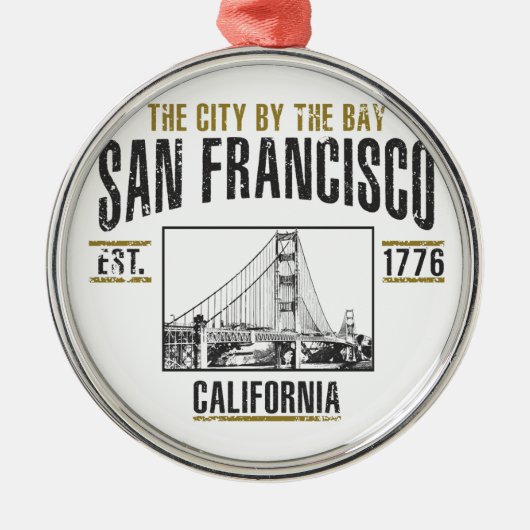 San Francisco Ornament Aus Metall (Vorne)