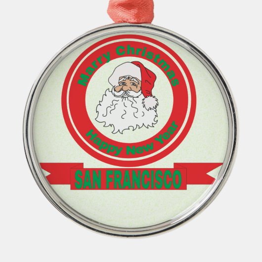 San Francisco Ornament Aus Metall (Vorne)