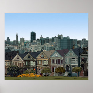 San Francisco Paint Ladys Poster