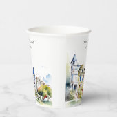 San Francisco Painted Ladies Landscape Wedding Pappbecher (Rechts)