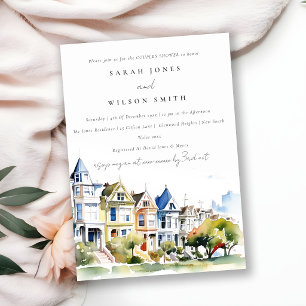 San Francisco Painted Ladies Scape Paare Dusche Einladung