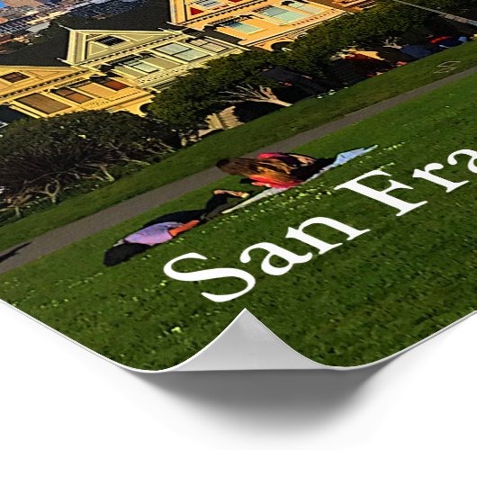 San Francisco Painted Ladys #1 Poster (Ecke)