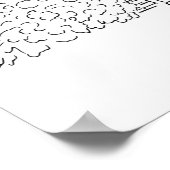 San Francisco Painted Ladys Sketch Poster (Ecke)