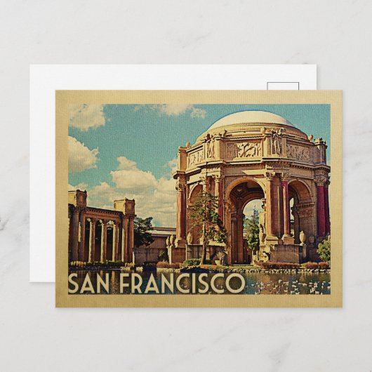 San Francisco Palace California Postkarte (Vorne/Hinten)