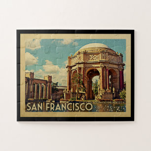 San Francisco Palace California Vintage Reise Puzzle