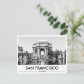 San Francisco Palace of Fine Arts Black & White Postkarte (Stehend Vorderseite)