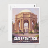 San Francisco Palace of Fine Arts Postkarte (Vorne/Hinten)