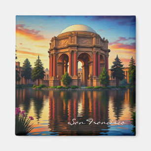 San Francisco Palace of Fine Arts Sunset Magnet