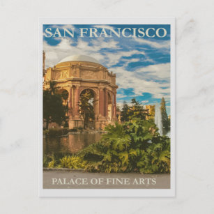 San Francisco Palace of Fine Arts Vintage Postkarte