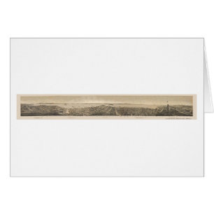 San Francisco, panoramische Karte CAs - 1862