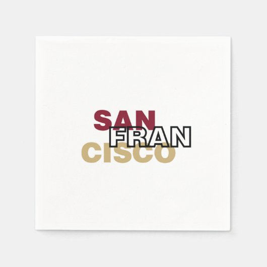 San Francisco Paper Napkins Serviette (Vorderseite)