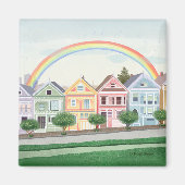 San Francisco Pastel Anstrich Ladys Magnet (Vorne)
