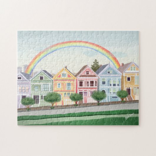 San Francisco Pastel Anstrich Ladys Puzzle (Horizontal)