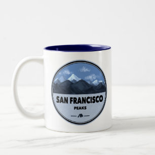 San Francisco Peaks Arizona Camping Zweifarbige Tasse