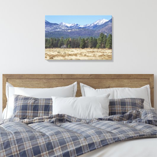 San Francisco Peaks gepackte Leinwand (Insitu (Schlafzimmer))