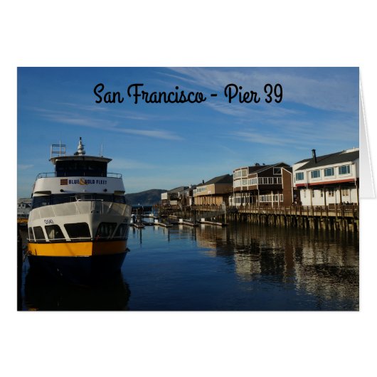 San Francisco Pier 39 #6 Karte (Vorderseite (Horizontal))