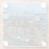 San Francisco Pier 39 Pride #1 Untersetzer aus Gla (Rückseite)
