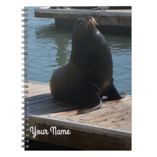 San Francisco Pier 39 Sea Lion #3-2 Notebook Notizblock