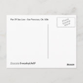 San Francisco Pier 39 Sea Lion Postcard Postkarte (Rückseite)