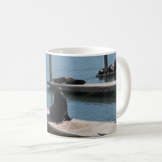San Francisco Pier 39 Sea Lions #3 Tasse (VorderseiteRechts)