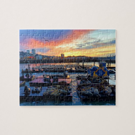 San Francisco Pier 39 Sea Lions #8 Jigsaw Puzzle (Horizontal)